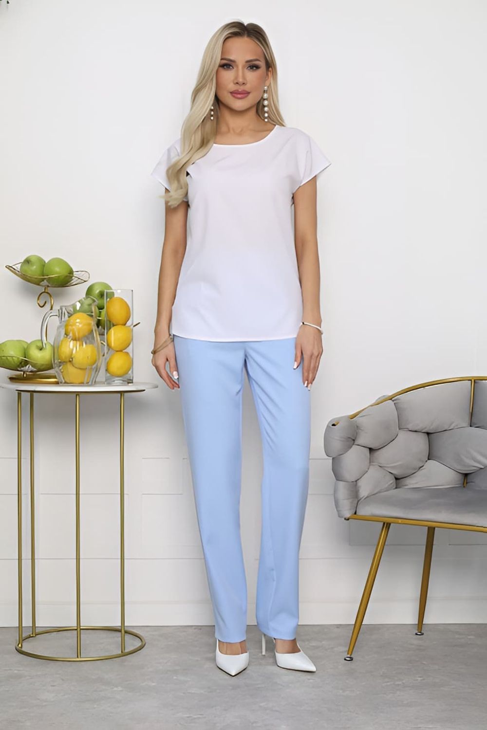 Брюки Власта (голубые) Б13732-6М LT Collection (Акция)