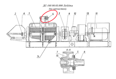ДС-185 40.01.300 Лебёдка (ручная)