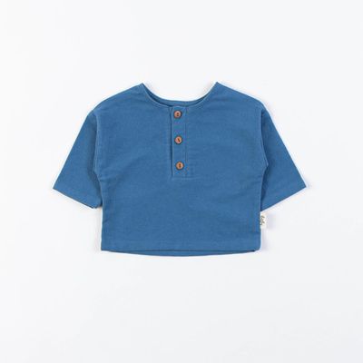 Flannel shirt 3-18 months - Cobalt Blue