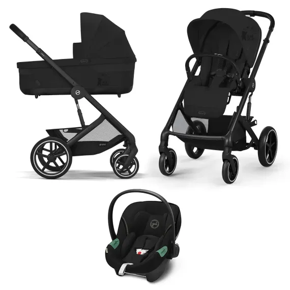 Детская коляска Cybex Balios S Lux BLK 3 в 1 Moon Black