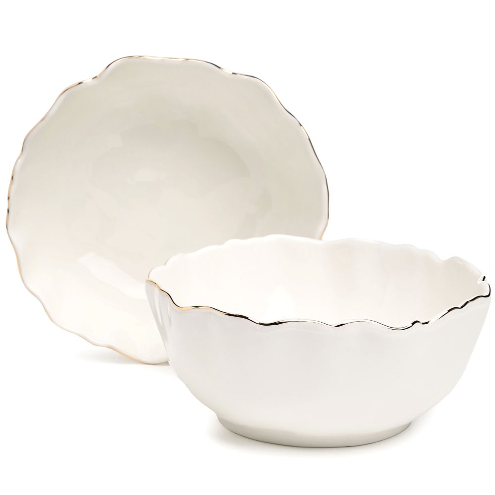 НАБОР САЛАТНИКОВ LEFARD "CHARM" 2 ШТ. 5*6 СМ 600 МЛ (С ЗОЛОТОЙ ЛИНИЕЙ)