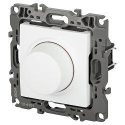 Светорегулятор ЭРА Серия 12 12-4101-01М поворотно-нажимной, 400ВА 230В, белый матовый