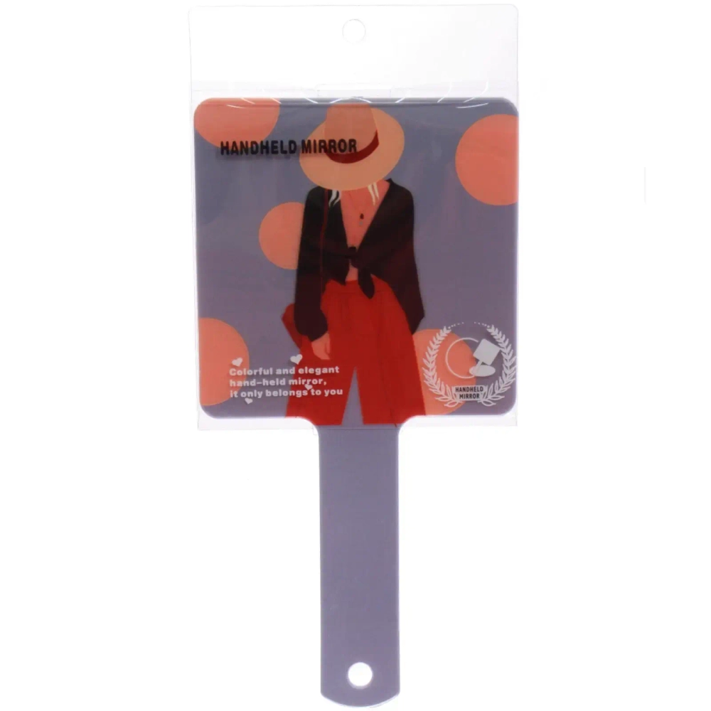 Зеркало косметическое «ИМАНИ - ЭФФЛОДИ», микс 4 дизайна, 23,4*12см (PVC подвес)