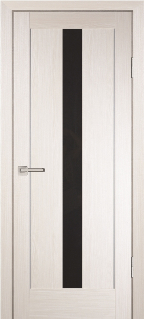 Дверь PS-02 / Цвет ЭшВайт Мелинга / черный лакобель / Двери PROFILO PORTE