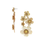 Серьги Franck Herval, Goldie, с перламутром и кристаллами, FH26.1-12-70219 (золотистый)