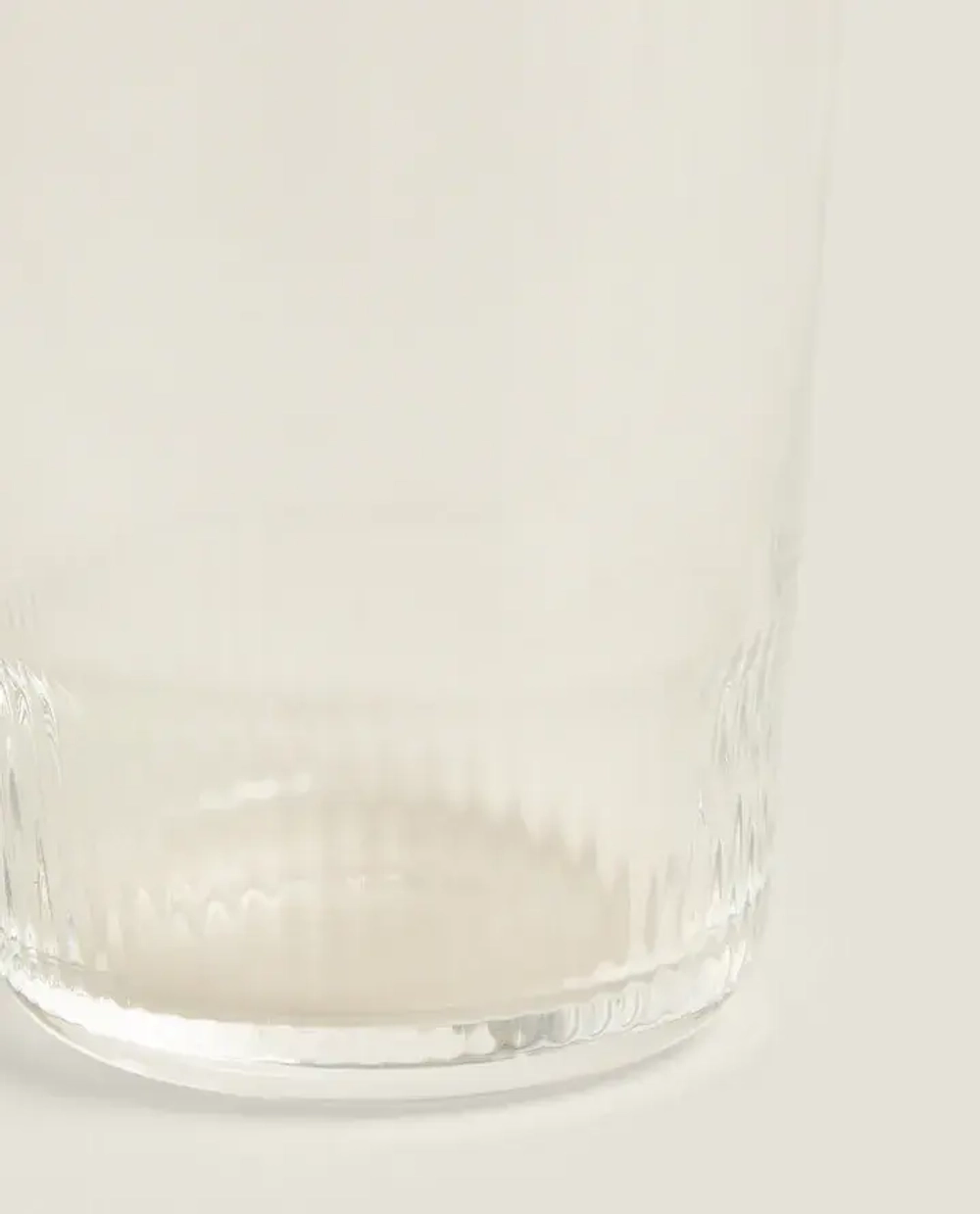 ZARA HOME СТЕКЛЯННЫЙ СТАКАН ДЛЯ ПРОХЛАДИТЕЛЬНЫХ НАПИТКОВ С ЧЕКАНКОЙ, ПРОЗРАЧНЫЙ