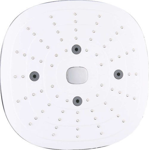 4122(HP) Лейка троп. белый 24*24см  (3-функций,кн) HANSEN (40/1шт)