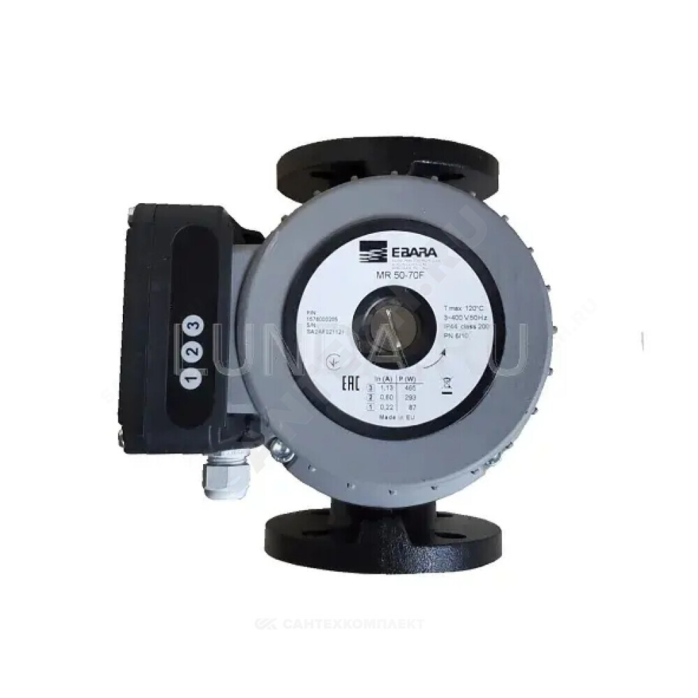Насос циркуляционный с мокрым ротором MR 40-40F PN6/10 3х400В/50 Гц Ebara 1576000222