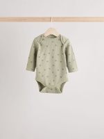 Боди с длинным рукавом для малышей Next B46-232, 5 шт., Зеленый, Желтый, Синий