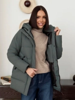 Куртка весенняя удлиненная со съемным капюшоном