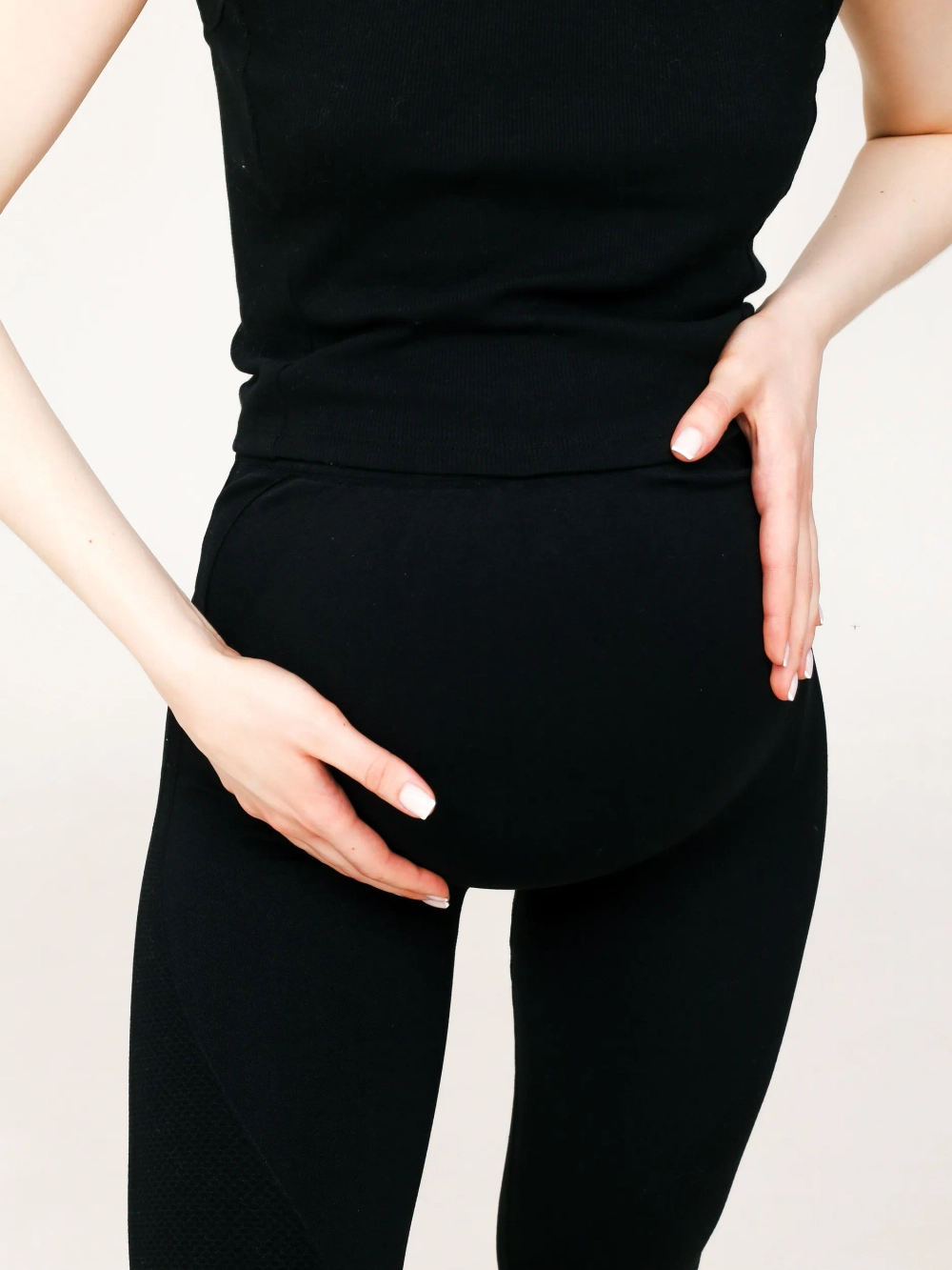 Леггинсы для будущих мам из микрофибры