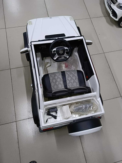 Детский электромобиль Джип Mercedes G650 Ultra New белый