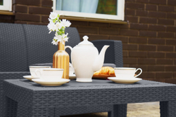 Arizona b:rattan, Диван трехместный, антрацит (3-х местная подушка)