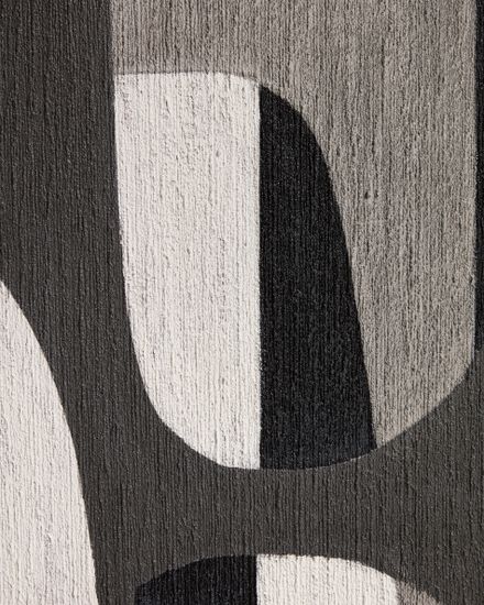 Абстрактная черно-белая картина Onure, 60 x 90 см