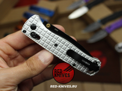 Нож Benchmade 535 Алюминий Frag A+++ - белая рук., черный клинок RK/Н64