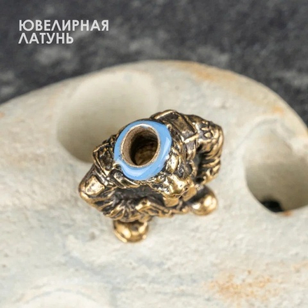 Бусина «Медведь ВДВ» из латуни