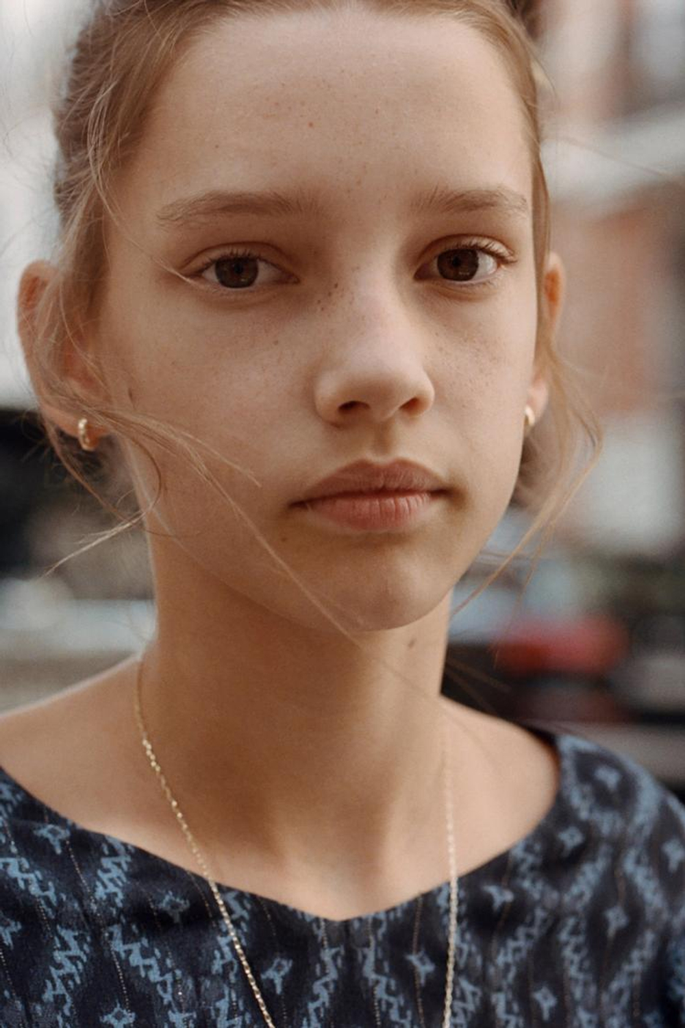 ZARA ПЛАТЬЕ С ПРИНТОМ, СИНИЙ