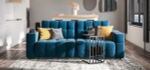 Диван Босс ХО Велюр Монолит синий