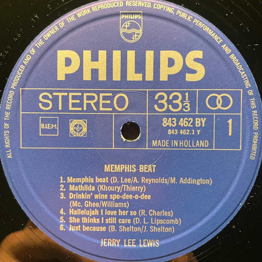 Jerry Lee Lewis – Memphis Beat (Голландия 1966г.)