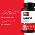 Force Factor, L-карнитин, 1000 мг, 90 таблеток
