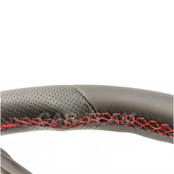 Руль "Барс" в экокоже со вставками черный лак на Лада Приора, Гранта, Калина 2, ВАЗ 2110-12 с европанелью