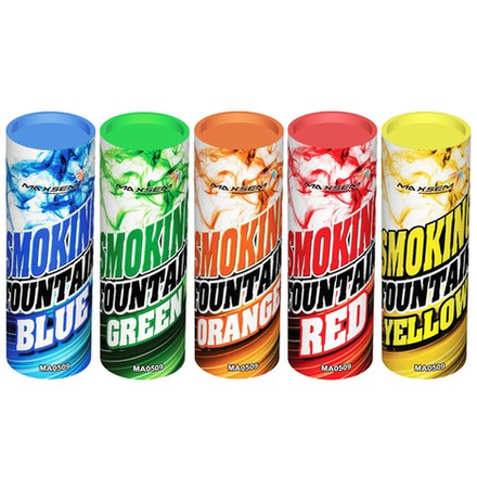 Дым mix (красный, синий, желтый, зелёный, оранжевый) 1,35" 40сек. 11,5см.