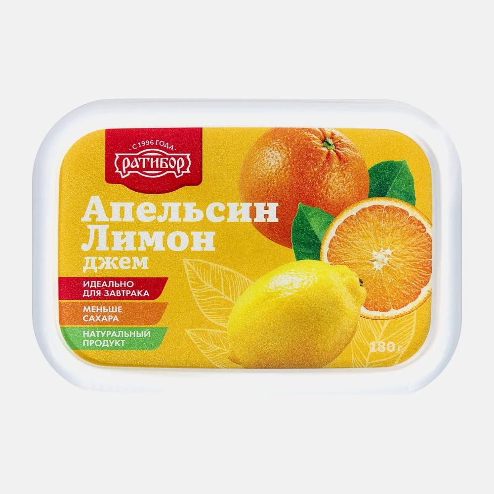 Джем Ратибор Апельсин-лимон 180г
