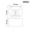 358002 STREET NT19 388 белый Ландшафтный светильник IP54 LED 3000К 2*3W 85-265V KAIMAS