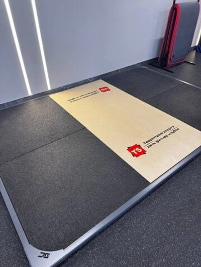 Помост тяжелоатлетический комбинированный (фанера, резина) 2000х3000х40 мм