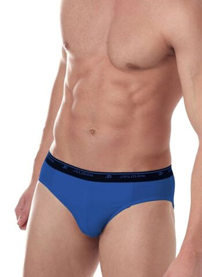 Трусы-слипы на резинке из чистого хлопка (Размер: L) (Цвет: темно-синий)