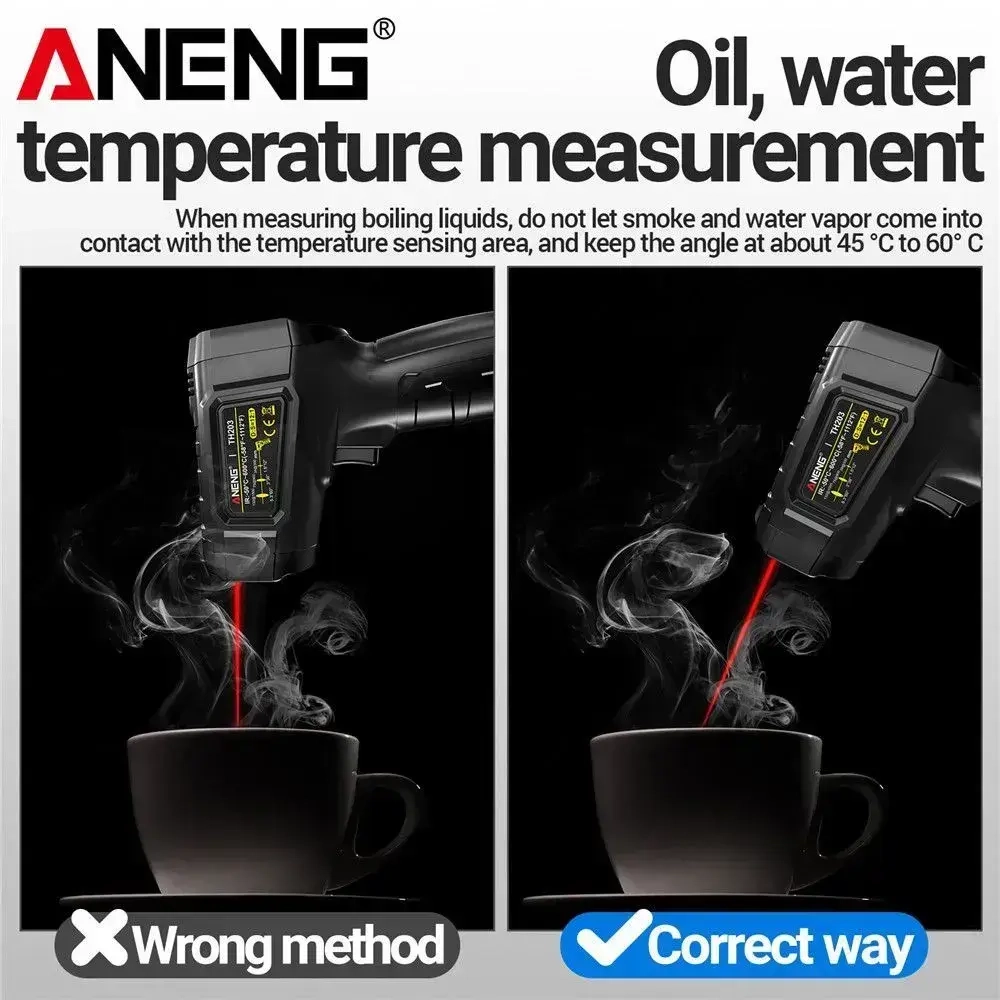 Пирометр (бесконтактный термометр) ANENG TH203