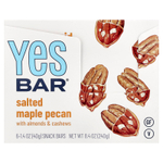 Yes Bar, Snack Bars, соленый клен и пекан, 6 батончиков по 40 г (1,4 унции)