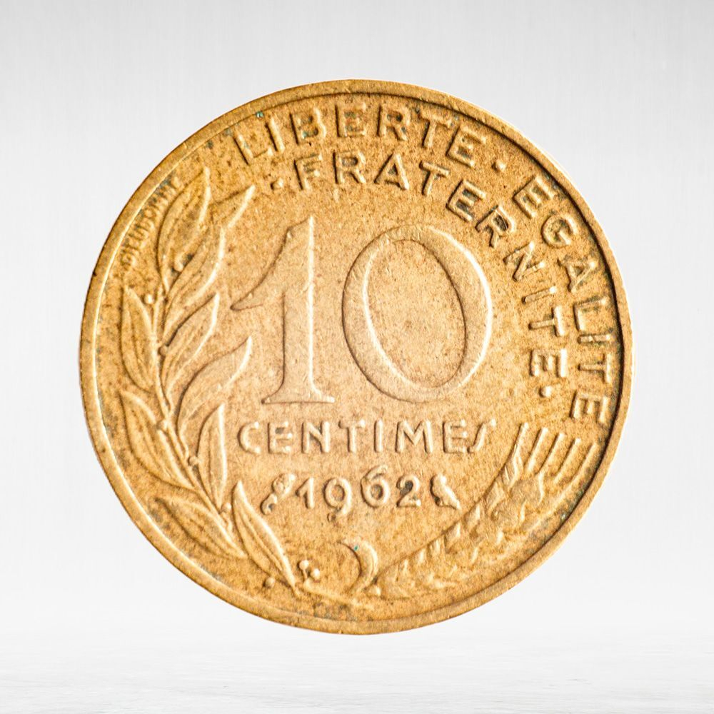 France, 10 Centimes 1962, VF