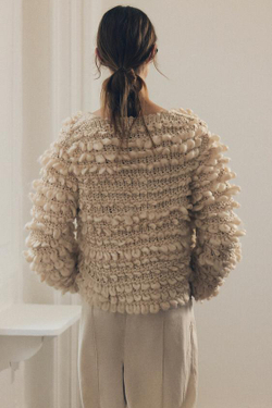 ZARA КАРДИГАН ИЗ РЕЛЬЕФНОЙ ТКАНИ, БЕЖЕВЫЙ