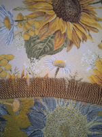 Гобеленовая скатерть Подсолнухи D 200 см