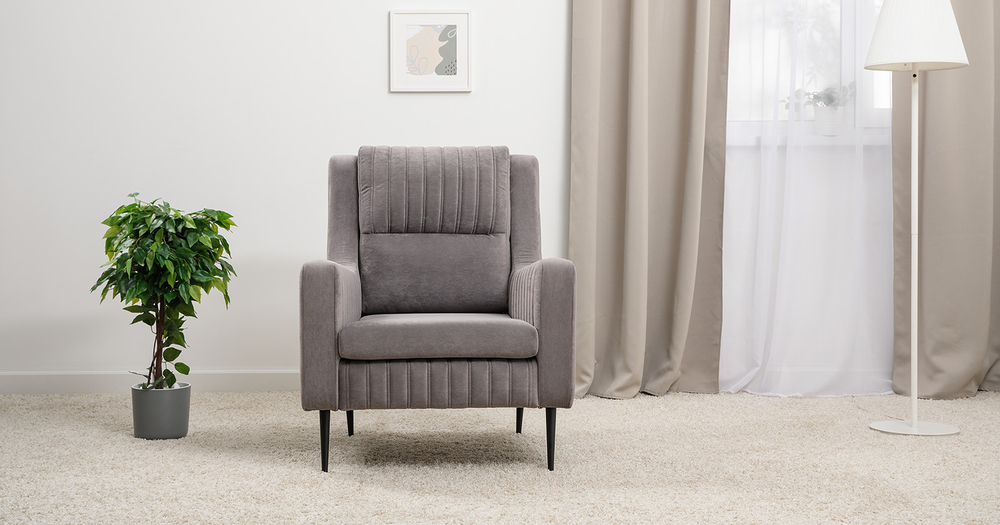 Изабель кресло для отдыха (серо-бежевый)