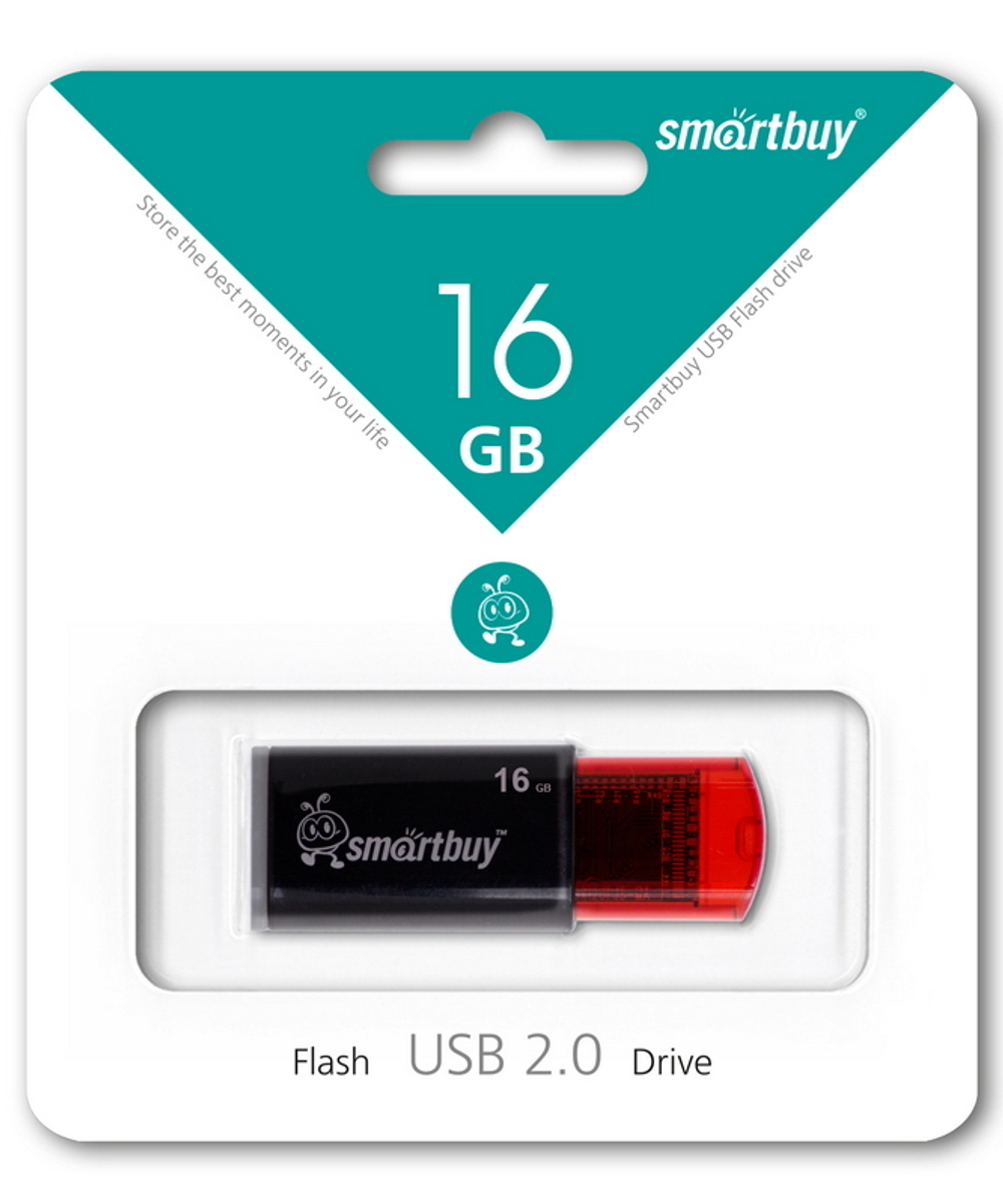 USB Флешка 16GB SmartBuy Click, USB 2.0, черная