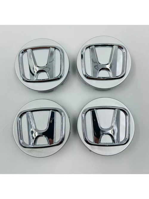 Колпачки заглушки на литые диски с эмблемой Honda 58 мм 4 шт