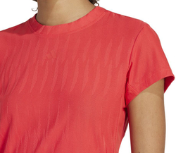 Женская теннисная футболка Adidas Climacool Freelift - красный