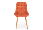 Стул деревянный Woodville Челси терракотовый (zd 432), светлое дерево np, ножки натуральные