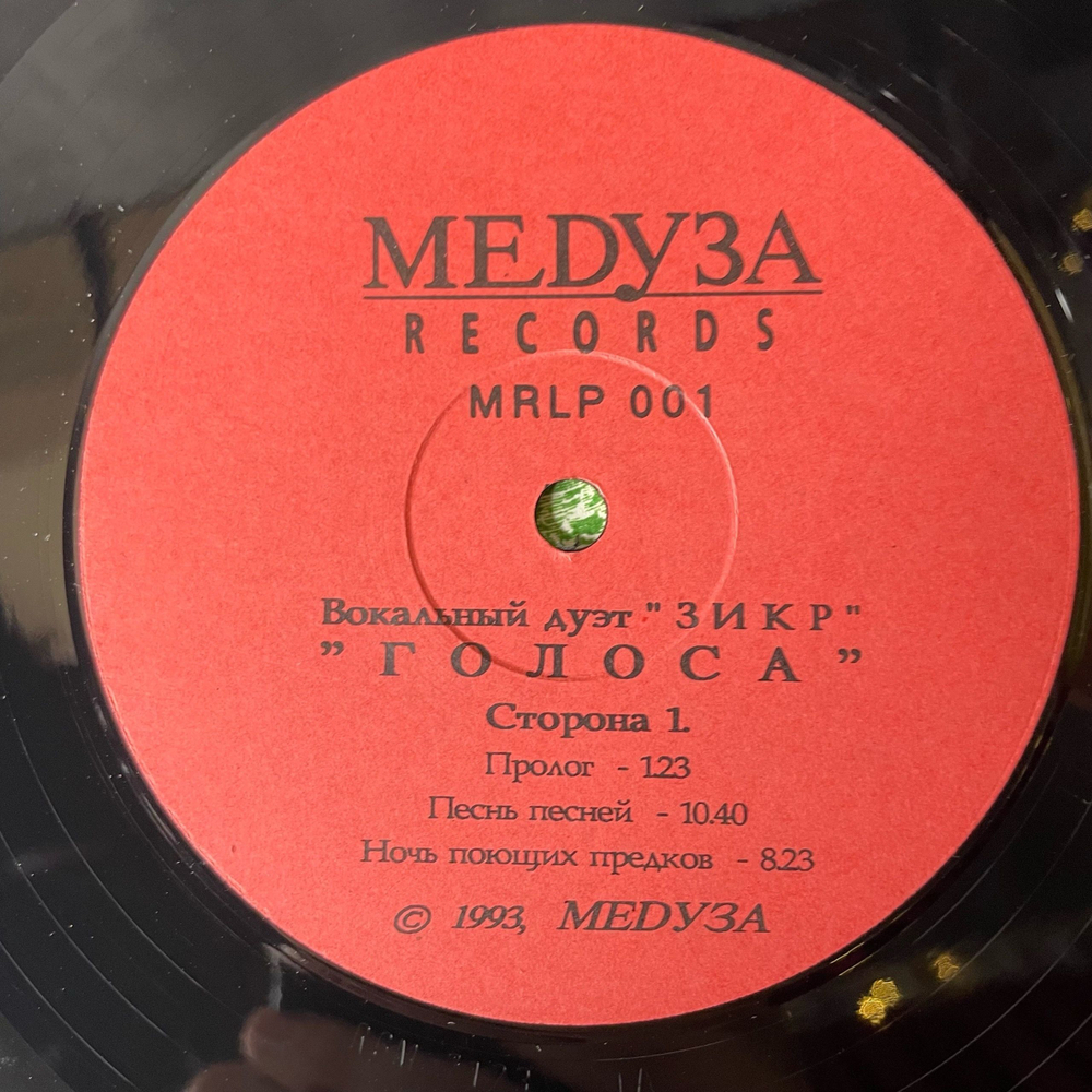 Винтажная виниловая пластинка LP Вокальный Дуэт ЗИКР, Ольга Ткаченко, Игорь Силин, Голоса (Россия 1993)