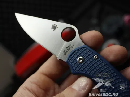 Нож складной Spyderco Para 3 223PCBL c клинком из стали CPM-SPY27, рукоять FRN