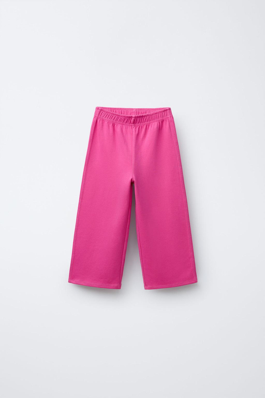 ZARA БРЮКИ WIDE LEG, ЦВЕТ ФУКСИИ