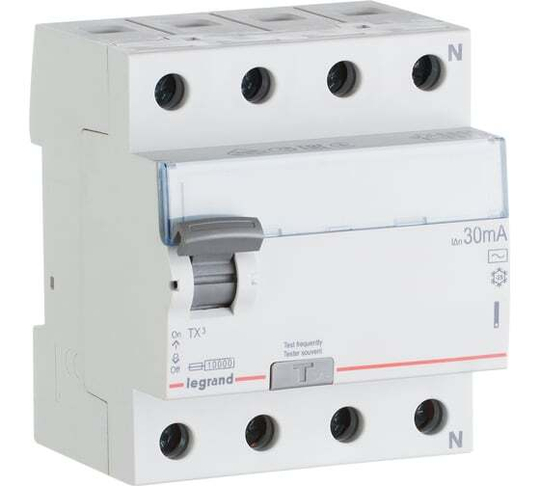 Выключатель дифференциального тока УЗО ВДТ 4п 25А 300ma -AC Tx3 Legrand