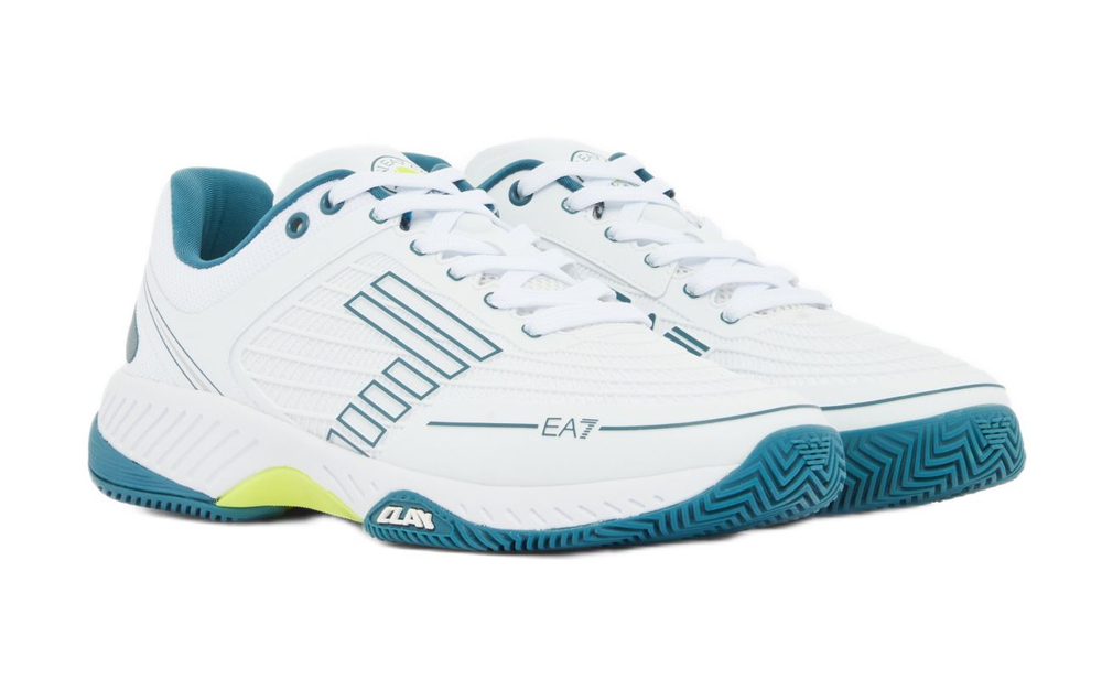 Теннисные кроссовки EA7 Unisex Woven Sneaker Clay - white/hydro