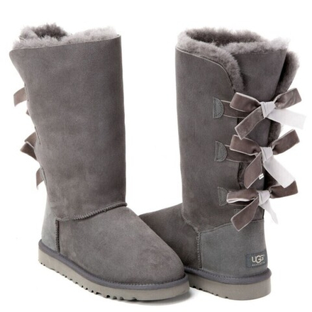 Угги Bailey Bow Tall Grey