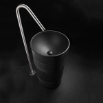 Раковина Kerasan Artwork Barrel 474331 напольная 45 см, цвет черный матовый