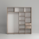 Шкаф-купе Крафт-10 дуб Смоки/Кашемир