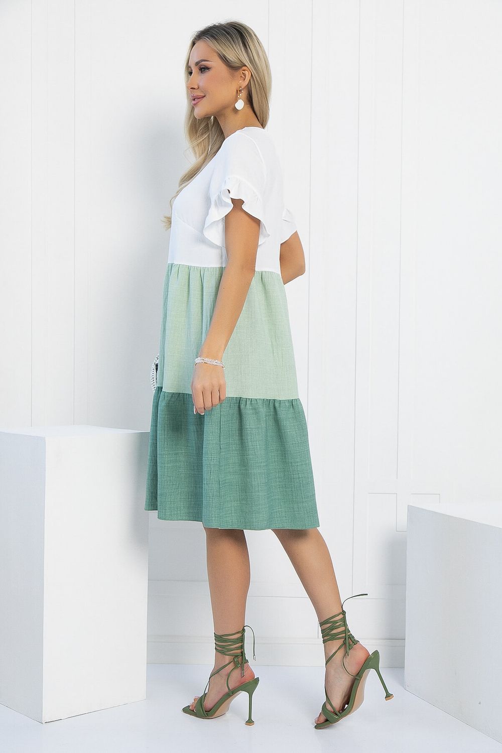 Платье Летний поцелуй (зеленое) П12822-12М LT Collection