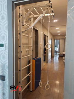 Монтаж шведской стенки Sv Sport в бетонные, кирпичные стены